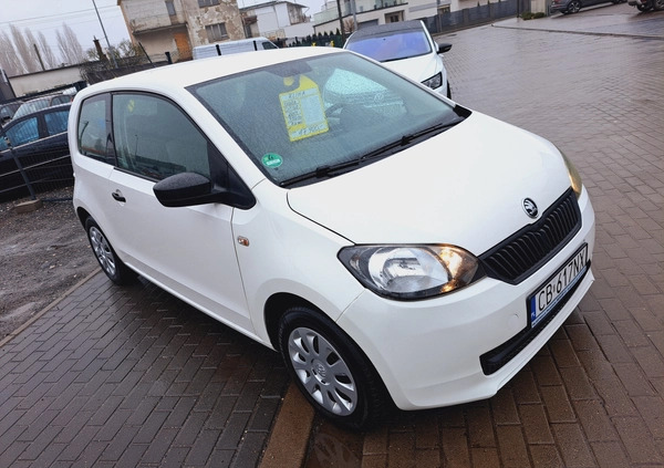 Skoda Citigo cena 17900 przebieg: 155000, rok produkcji 2014 z Bydgoszcz małe 56